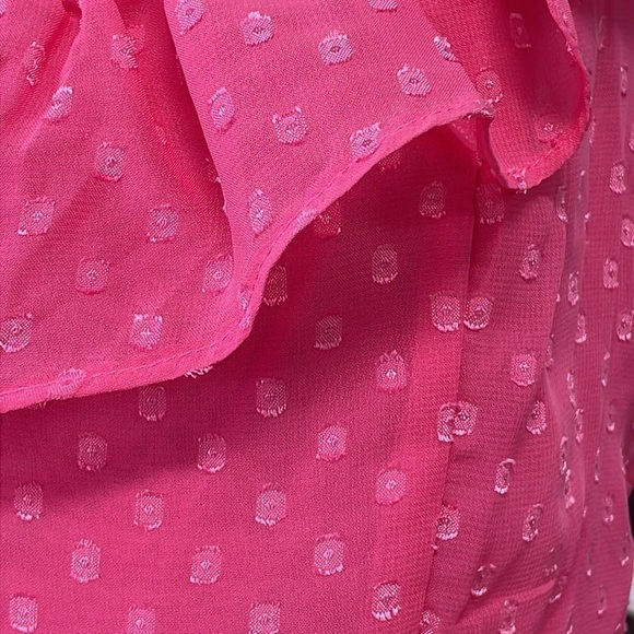 B. Smart Dress NWT Sleeveless Ruffles Knee Length Pink Junior 15 - Picture 10 of 16